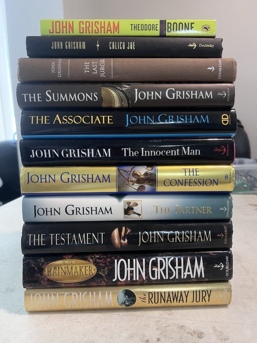 11 John Grisham Books Lot Rainmaker runaway jury the summons the partner